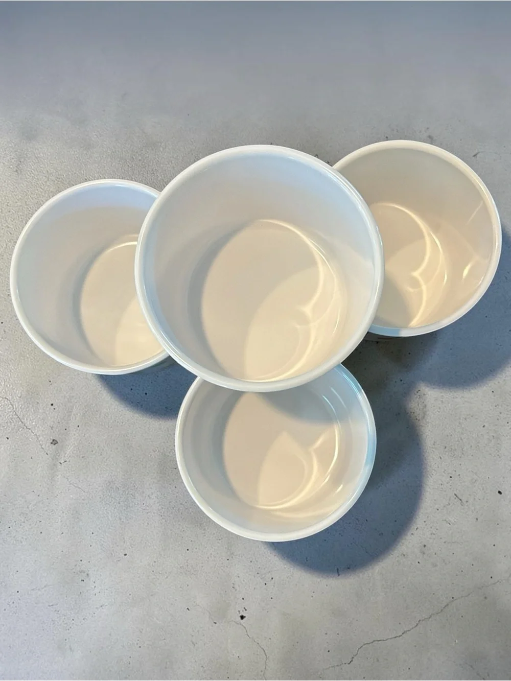 Crate&Barrel Polka Dot Melamie Bowls in Yellow, Orange, Green, Red